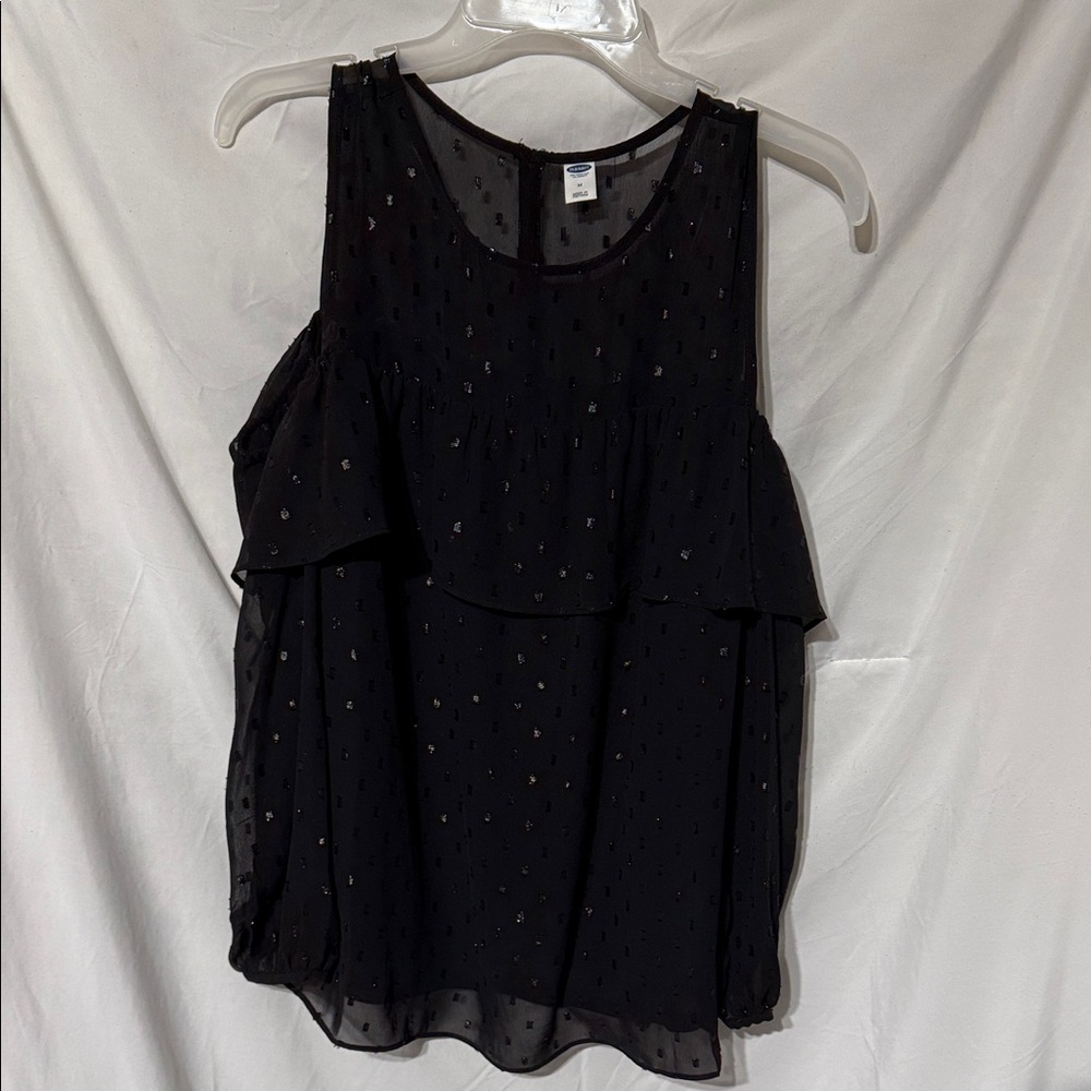 Old Navy Black Sleeveless Blouse